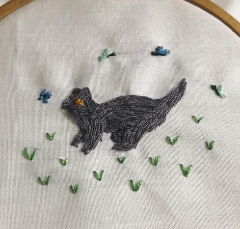 blue- cat for a friend